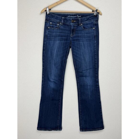 American Eagle Favorite Boyfriend Blue Denim Jeans Women’s Size 4 Stretch - Picture 1 of 16